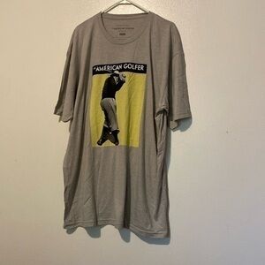 LinkSoul the American Golfer collection short sleeve grey  t shirt XXL